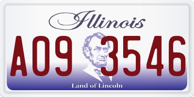 IL license plate A093546