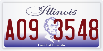 IL license plate A093548