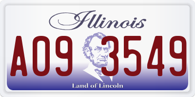 IL license plate A093549