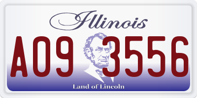 IL license plate A093556