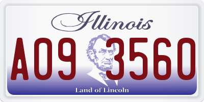 IL license plate A093560