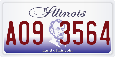 IL license plate A093564
