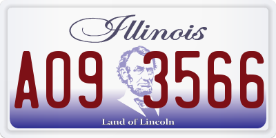 IL license plate A093566