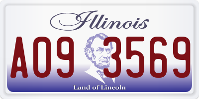 IL license plate A093569