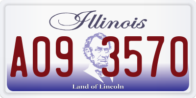 IL license plate A093570