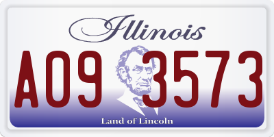IL license plate A093573