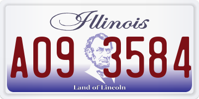 IL license plate A093584