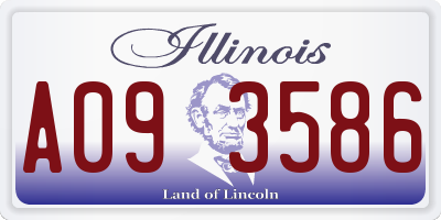 IL license plate A093586