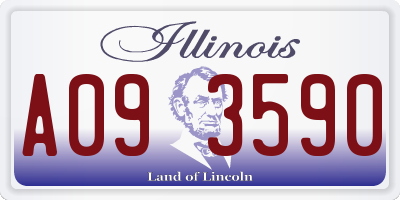 IL license plate A093590