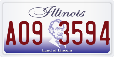 IL license plate A093594