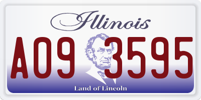 IL license plate A093595