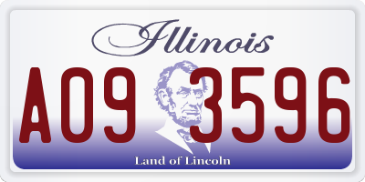 IL license plate A093596