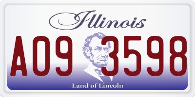IL license plate A093598