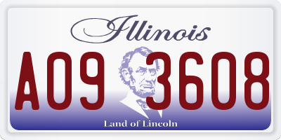 IL license plate A093608