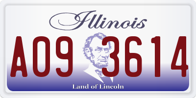 IL license plate A093614
