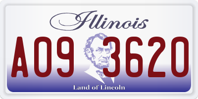 IL license plate A093620