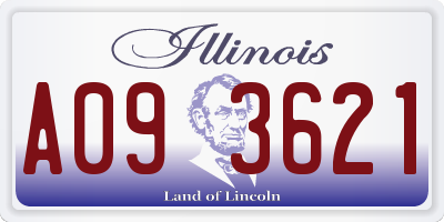 IL license plate A093621