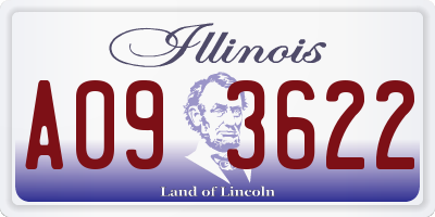 IL license plate A093622
