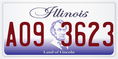 IL license plate A093623