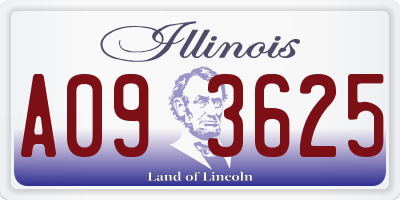 IL license plate A093625