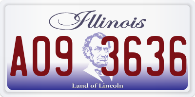 IL license plate A093636