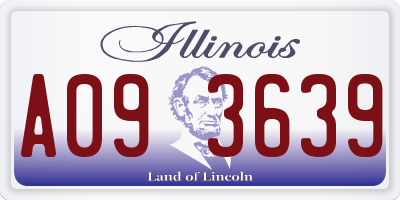 IL license plate A093639