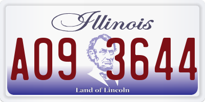 IL license plate A093644