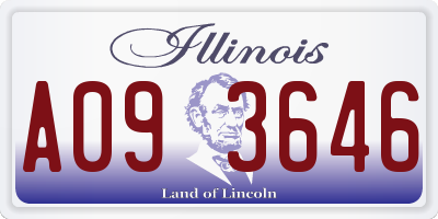 IL license plate A093646
