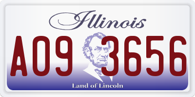 IL license plate A093656