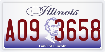 IL license plate A093658
