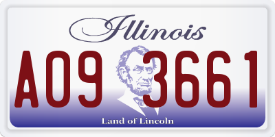 IL license plate A093661