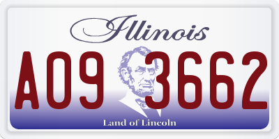 IL license plate A093662