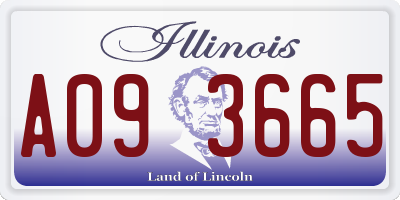 IL license plate A093665