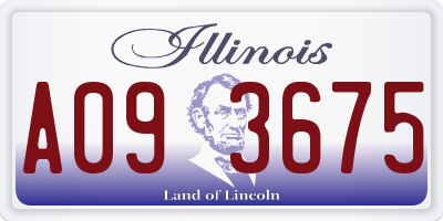IL license plate A093675