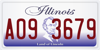 IL license plate A093679