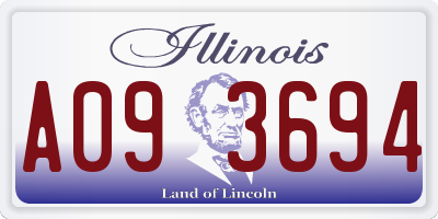 IL license plate A093694