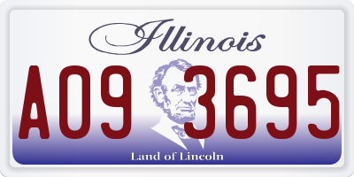 IL license plate A093695