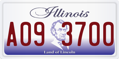 IL license plate A093700