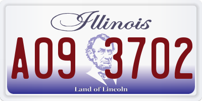 IL license plate A093702