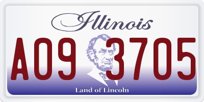 IL license plate A093705
