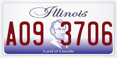 IL license plate A093706