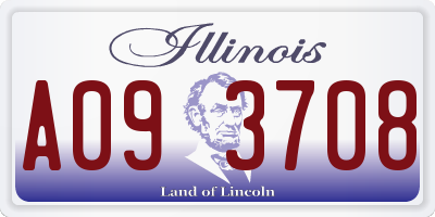 IL license plate A093708