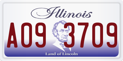 IL license plate A093709