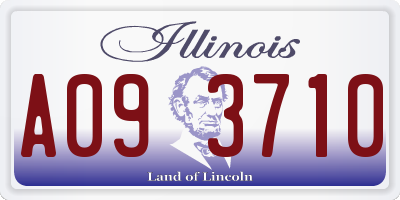 IL license plate A093710