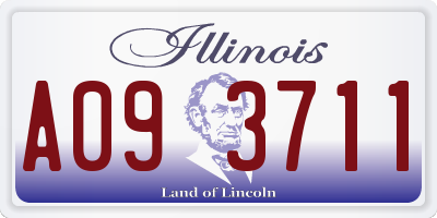 IL license plate A093711