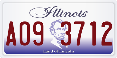 IL license plate A093712