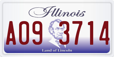 IL license plate A093714