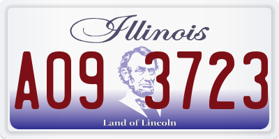 IL license plate A093723