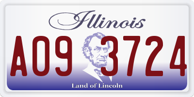 IL license plate A093724