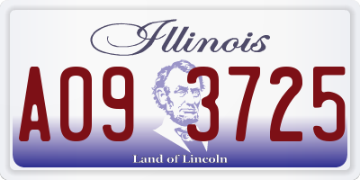 IL license plate A093725
